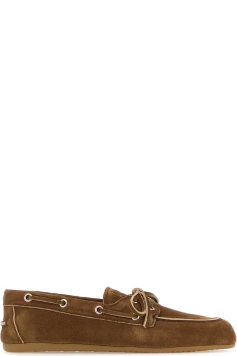Shoes for Women Miu Miu Camel Suede Loafers