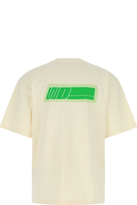 Topwear for Men WE11 DONE Ivory Cotton Oversize T-shirt