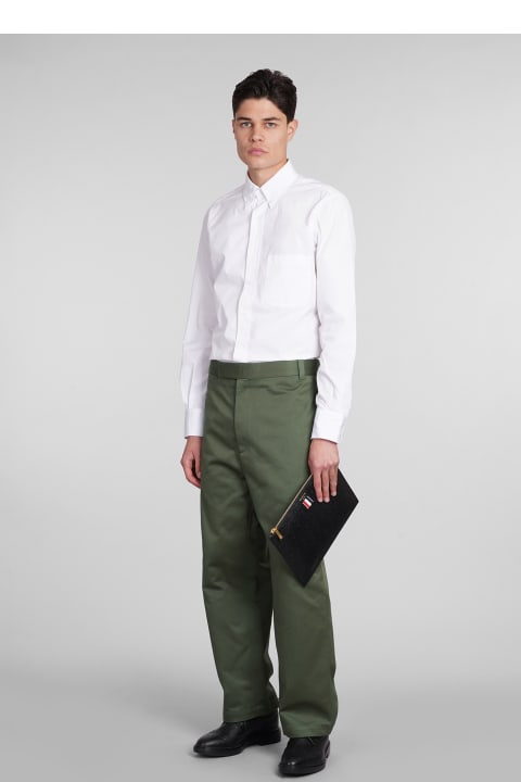 Fashion for Men Thom Browne Pants In Green Cotton