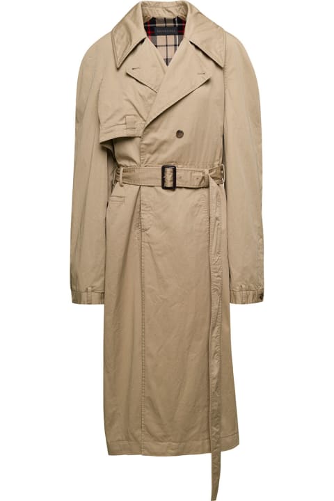 Deconstructed Trench Cotton Twill
