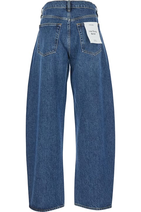 Homeware Frame Blue Jeans With Low Waist And Belt Loops In Denim Woman