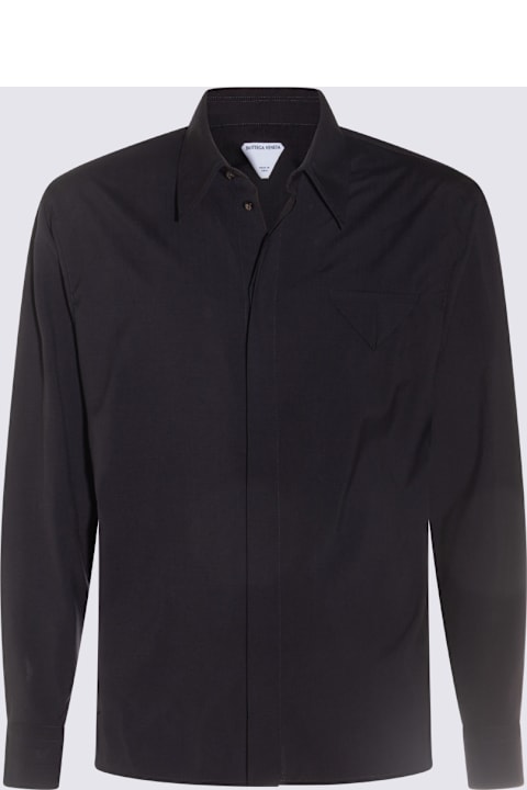 Bottega Veneta for Men Bottega Veneta Black Wool Shirt