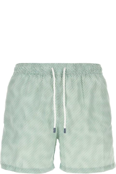 Fedeli Swimwear for Men Fedeli Printed Polyester Swimming Shorts