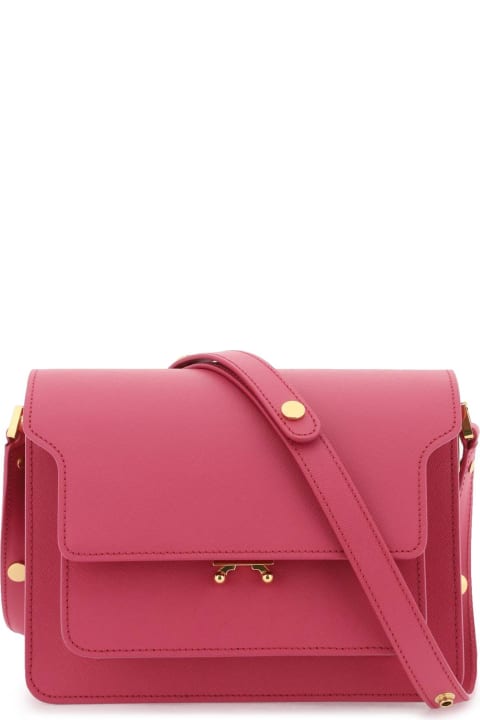 ウィメンズ Marniのバッグ Marni Pink Trunk Medium Bag In Leather