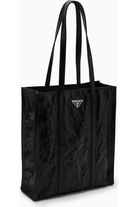 Totes for Women Prada Black Leather Bag