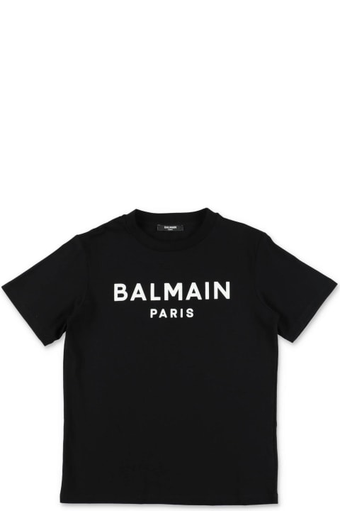 T-Shirts & Polo Shirts for Boys Balmain Logo Printed Crewneck T-shirt