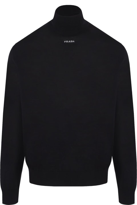 Prada Clothing for Men Prada Wool Logo Sweater