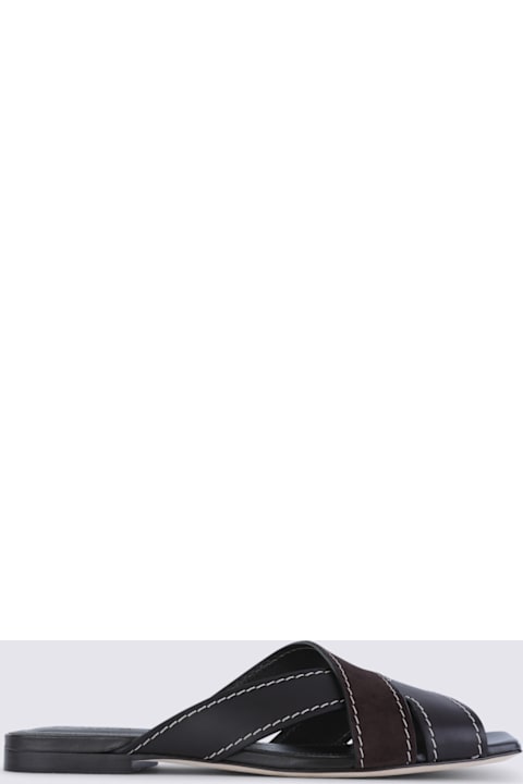 Tod's Dark Brown Leather Flats