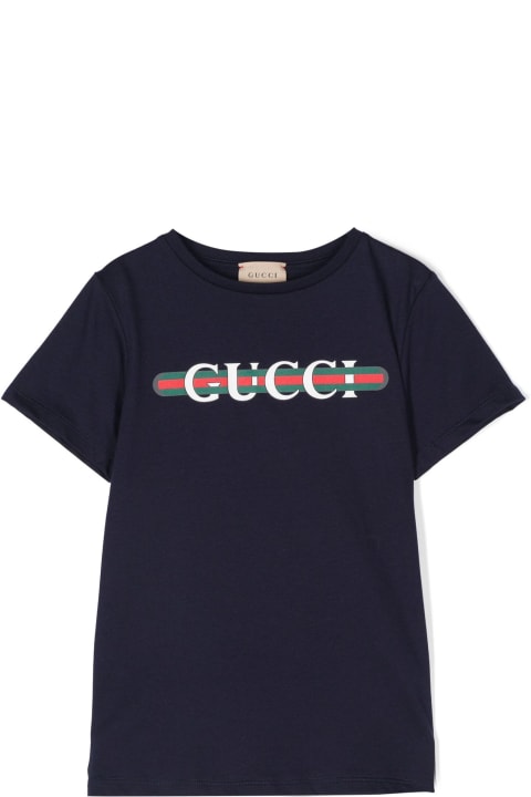 Gucci T-Shirts & Polo Shirts for Girls Gucci Gucci Kids T-shirts And Polos Blue