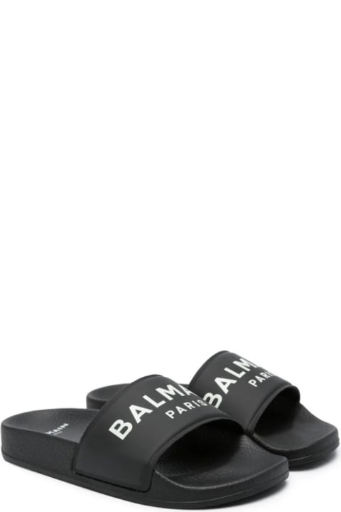 Balmain Shoes for Boys Balmain Ciabatte Con Logo