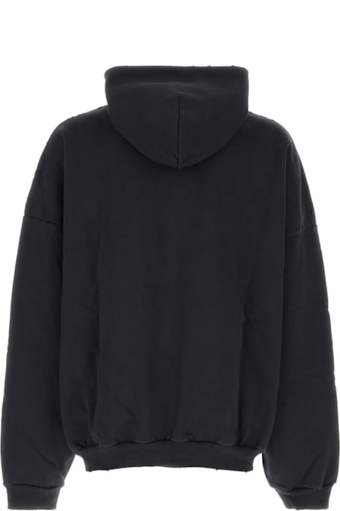 Balenciaga Fleeces & Tracksuits for Women Balenciaga Dark Grey Cotton Oversize Sweatshirt