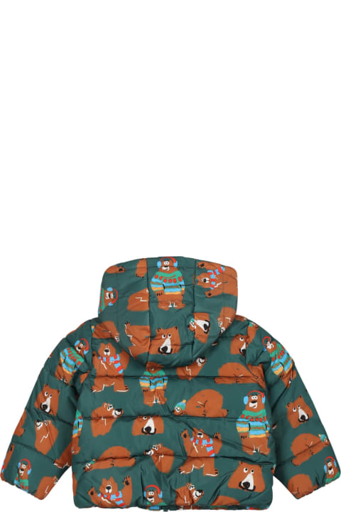 Homeware Stella McCartney Kids Green Down Jacket For Baby Boy