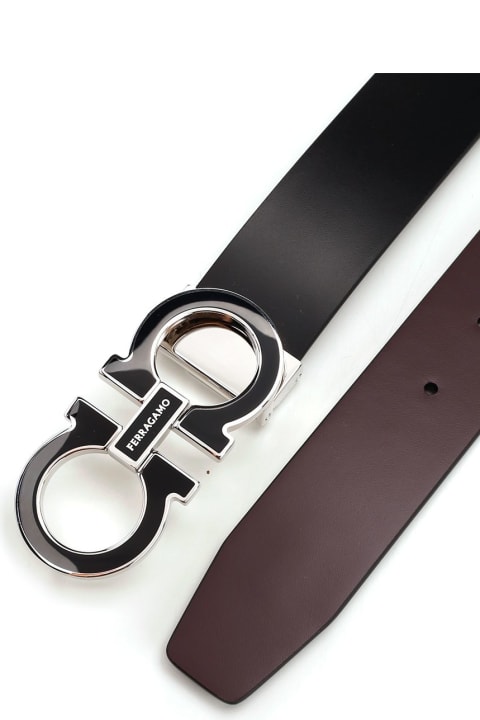 ウィメンズ Ferragamoのベルト Ferragamo Reversible And Adjustable Gancini Belt
