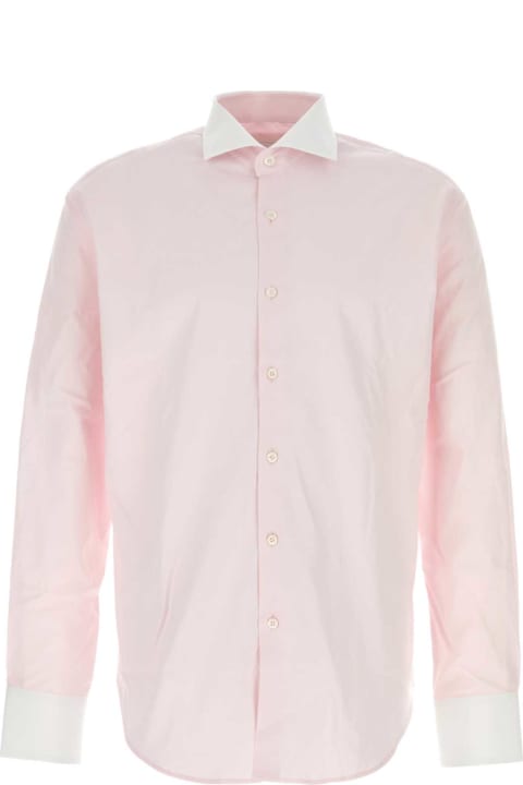 Prada Shirts for Men Prada Pastel Pink Poplin Shirt