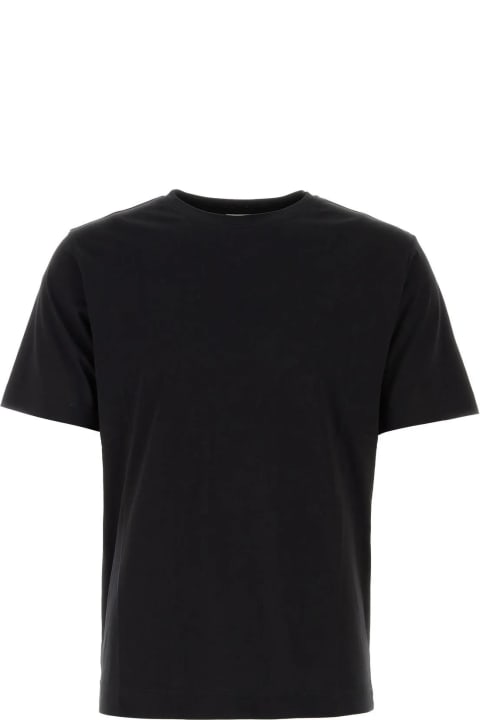 Dries Van Noten Topwear for Men Dries Van Noten Black Cotton T-shirt