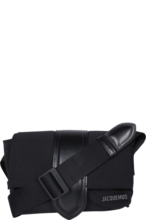 Shoulder Bags for Men Jacquemus Cuerda Horizontal Black Bag