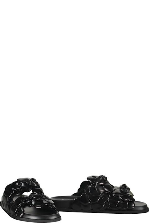 Homeware Valentino Garavani Elegant Black Mules With Braided Details