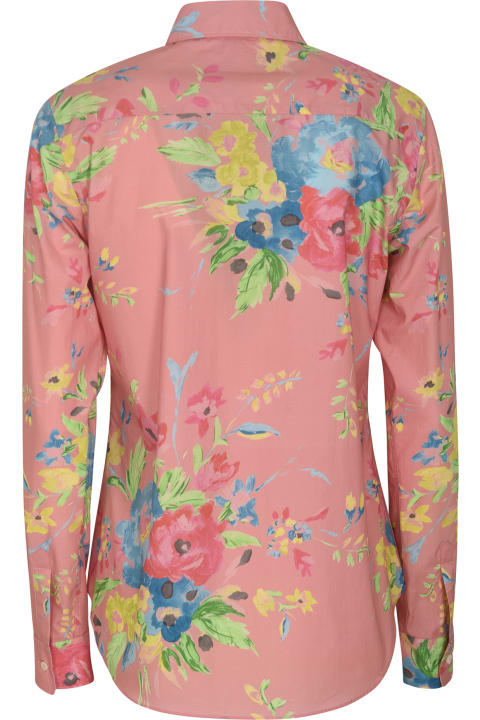 Aspesi for Women Aspesi Floral Print Round Hem Shirt