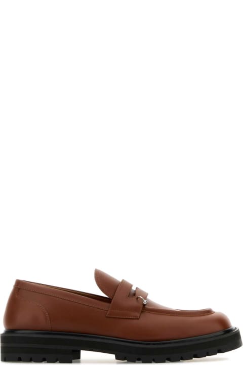 Marni أحذية اللوفرز والبوت لـ القسم الرجالي Marni Caramel Leather Loafers