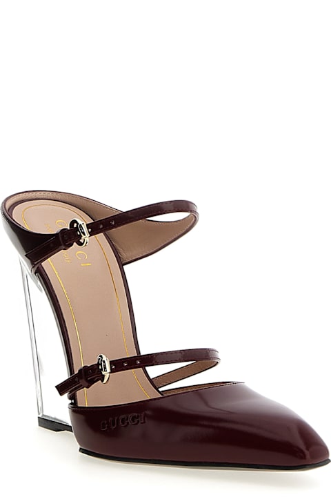 Wedges for Women Gucci 'gucci Rosso Ancora' Sabots
