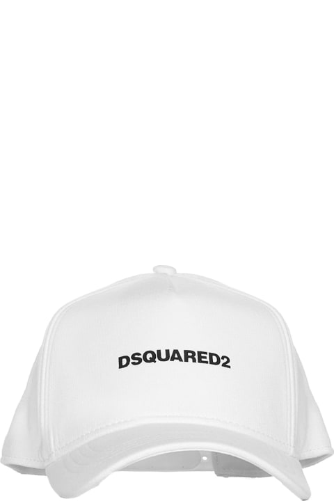 Dsquared2 Accessories for Men Dsquared2 D2 Baseball White Baseball Cap