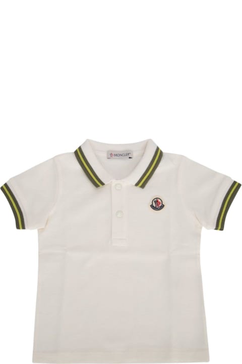 Topwear for Baby Boys Moncler Logo Patch Polo Shirt