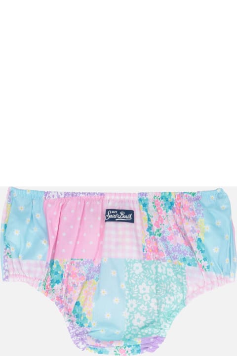 MC2 Saint Barth Bottoms for Baby Girls MC2 Saint Barth Infant Bloomers Pimmy With Gingham Print