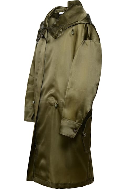 Sale for Women Max Mara 'tambuto' Khaki Green Silk Parka