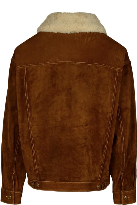 Golden Goose Coats & Jackets for Men Golden Goose Brown Cowhide Jacket