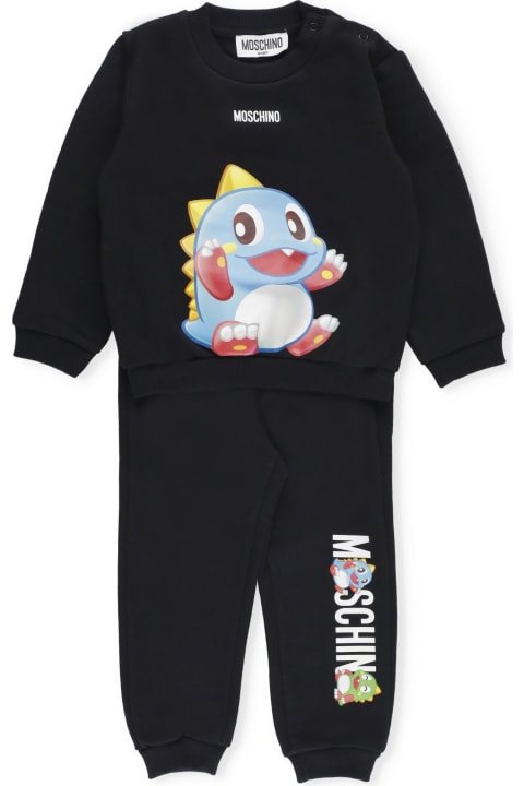 Moschino for Kids Moschino Cotton Two-piece Jumpsuit