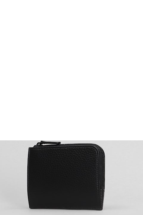 Common Projects محافظ لـ القسم الرجالي Common Projects Wallet In Black Leather