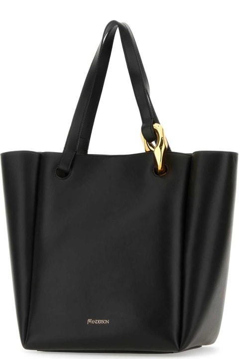 J.W. Anderson Bags for Women J.W. Anderson Black Leather Jwa Corner Shopping Bag