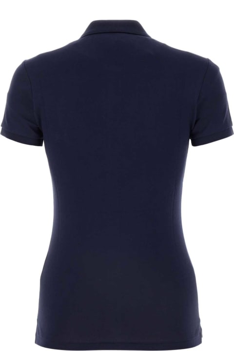 Fashion for Women Polo Ralph Lauren Navy Blue Stretch Piquet Polo Shirt