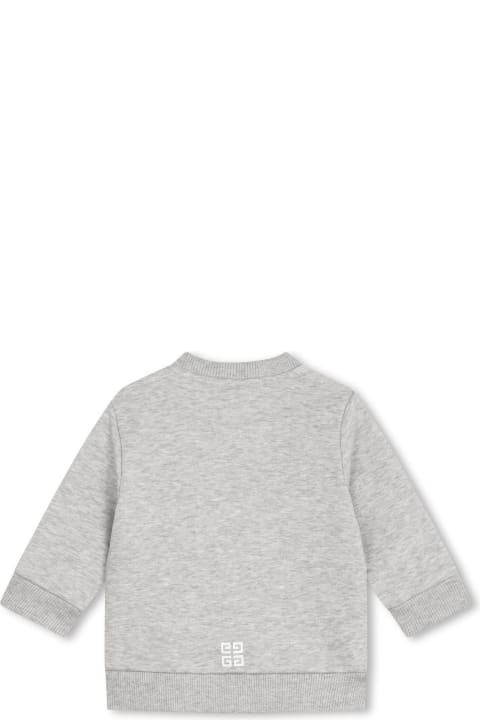 Givenchy Topwear for Baby Girls Givenchy Givenchy Kids Sweaters Grey