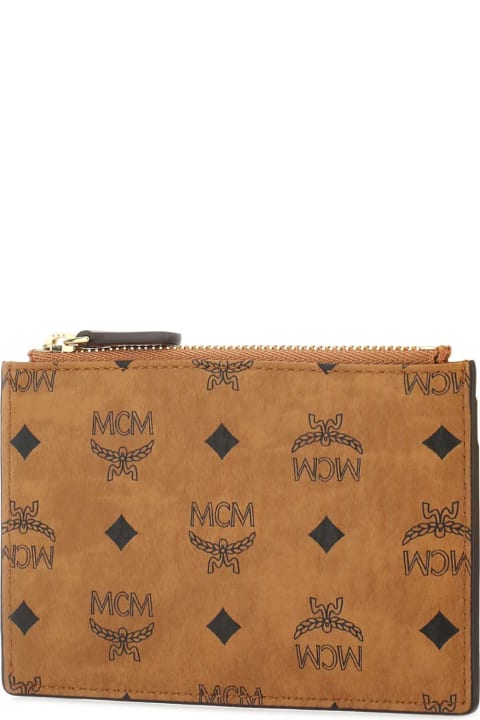 MCM Wallets for Women MCM Printed Canvas Aren Card Holder