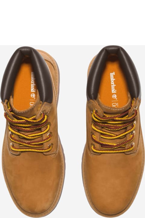 Timberland Stone Street Leather Platform Ankle Boots