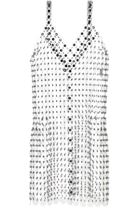 Fashion for Women Paco Rabanne Transparent Pvc Mini Dress
