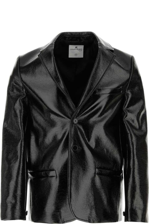 Courrèges Coats & Jackets for Men Courrèges Buttoned Leather Jacket