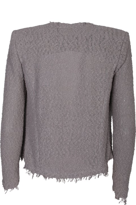 IRO Sweaters for Women IRO Shavani Grey Bouclã© Wool Jacket