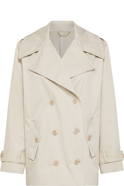 Seventy Coats & Jackets for Women Seventy Beige Double-breasted Trench Coat