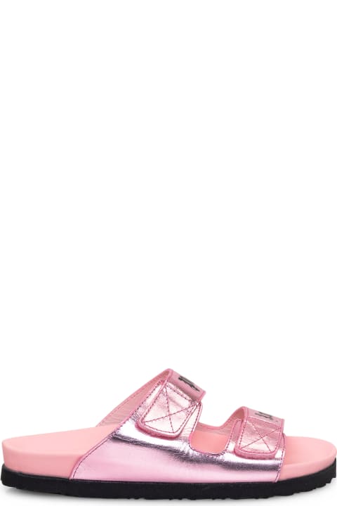 Homeware Palm Angels Leather Logo Sandals