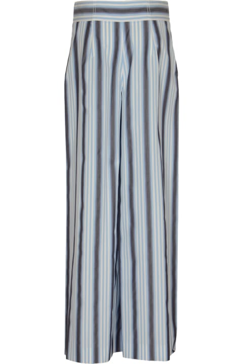 Fashion for Women Alberta Ferretti Popeline Stripe Trousers