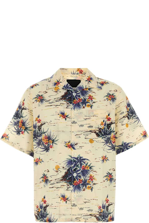 Fashion for Men Prada Printed Cotton Shirt