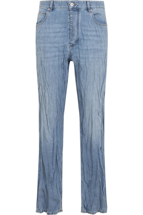 Bottega Veneta الجينز لـ القسم الرجالي Bottega Veneta Crushed Denim Pants