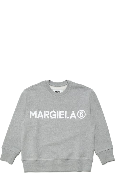 Fashion for Kids Maison Margiela Mm6s61u Sweat-shirt Maison Margiela Cotton M Nge Ccrew-neck Sweatshirt With Logo