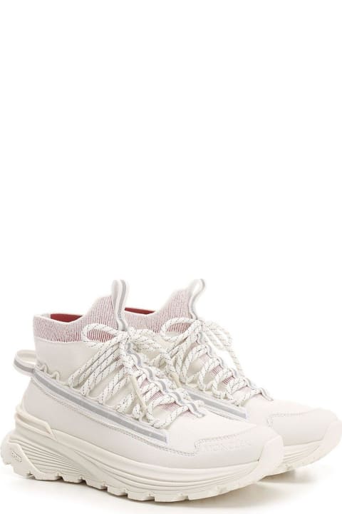 Moncler Wedges for Women Moncler Monte Runner Knit High-top Sneakers