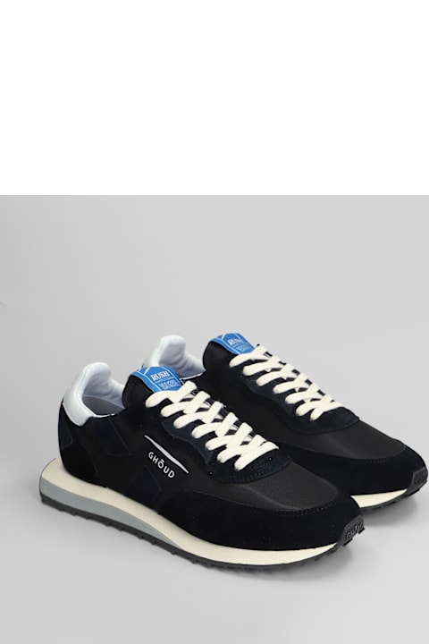 GHOUD Sneakers for Men GHOUD Rush Low Sneakers In Black Suede And Fabric