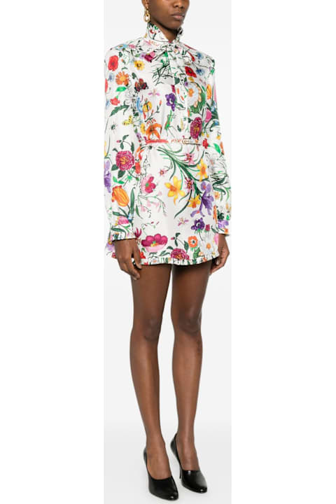 Homeware Gucci Printed Silk Mini Dress