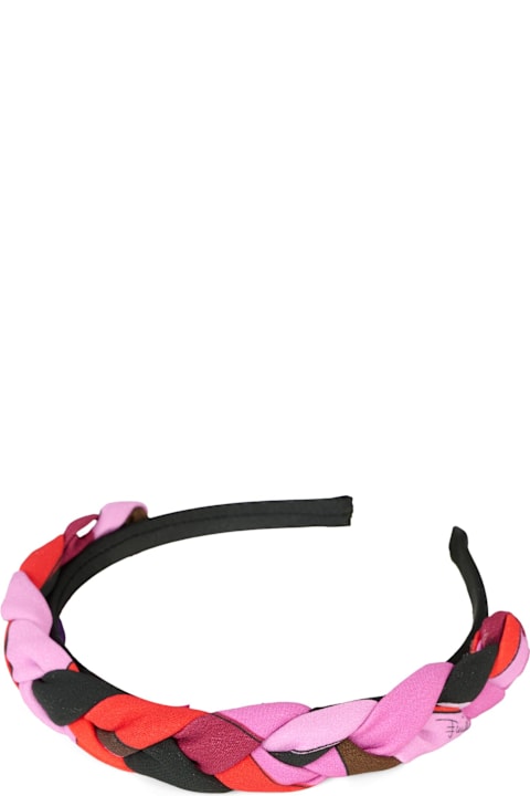 Homeware Pucci Multicolor Headband For Girl With Marble Print