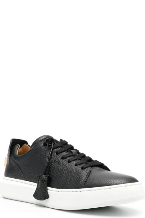 Black Calf Leather Sneakers